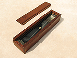 WW1 C. Haseler Trough compass in mahogany case dated 1918